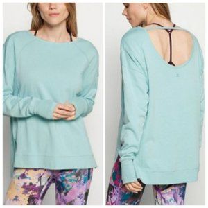 NEW Sweaty Betty SM/Med After Class Sport Oversize Sweatshirt Algarve Green
